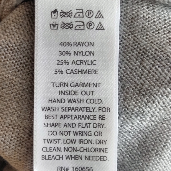 Rachel Zoe cashmere blend size L evil eye jeweled crew neck grey sweater - Picture 3 of 5